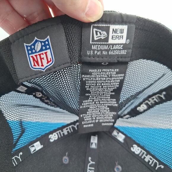 New Orleans Saints Hat M/L Cap Stretch Draft Logo Mesh Back New Era NFL - Picture 7 of 7